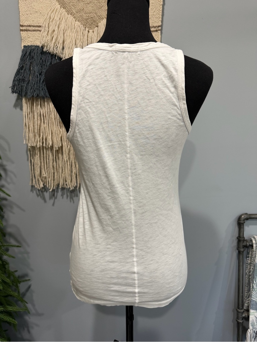 Rag & Bone Pima Cotton Tank Top White XS Designer Basics Minimalist Luxury - Picture 4 of 6